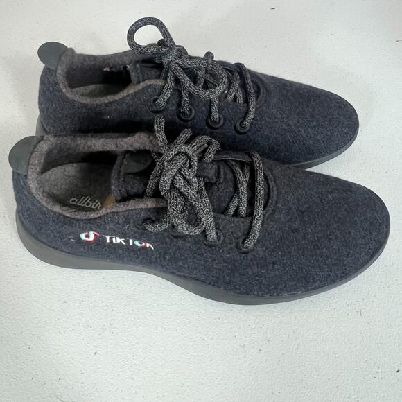 Allbirds Sneakers Shoe Mens 8 Influencer Grey Black Wool Lace Up Lightweight main image 9